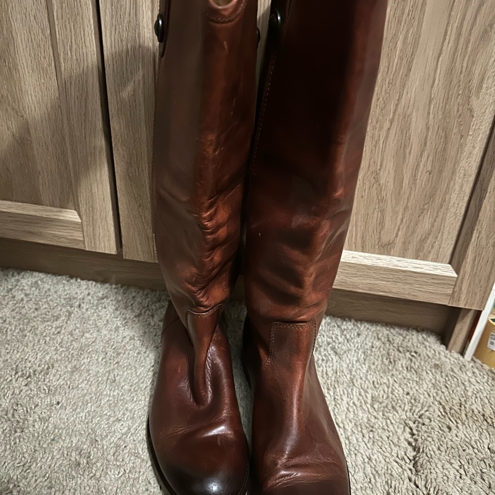 Frye Tan Leather Boots